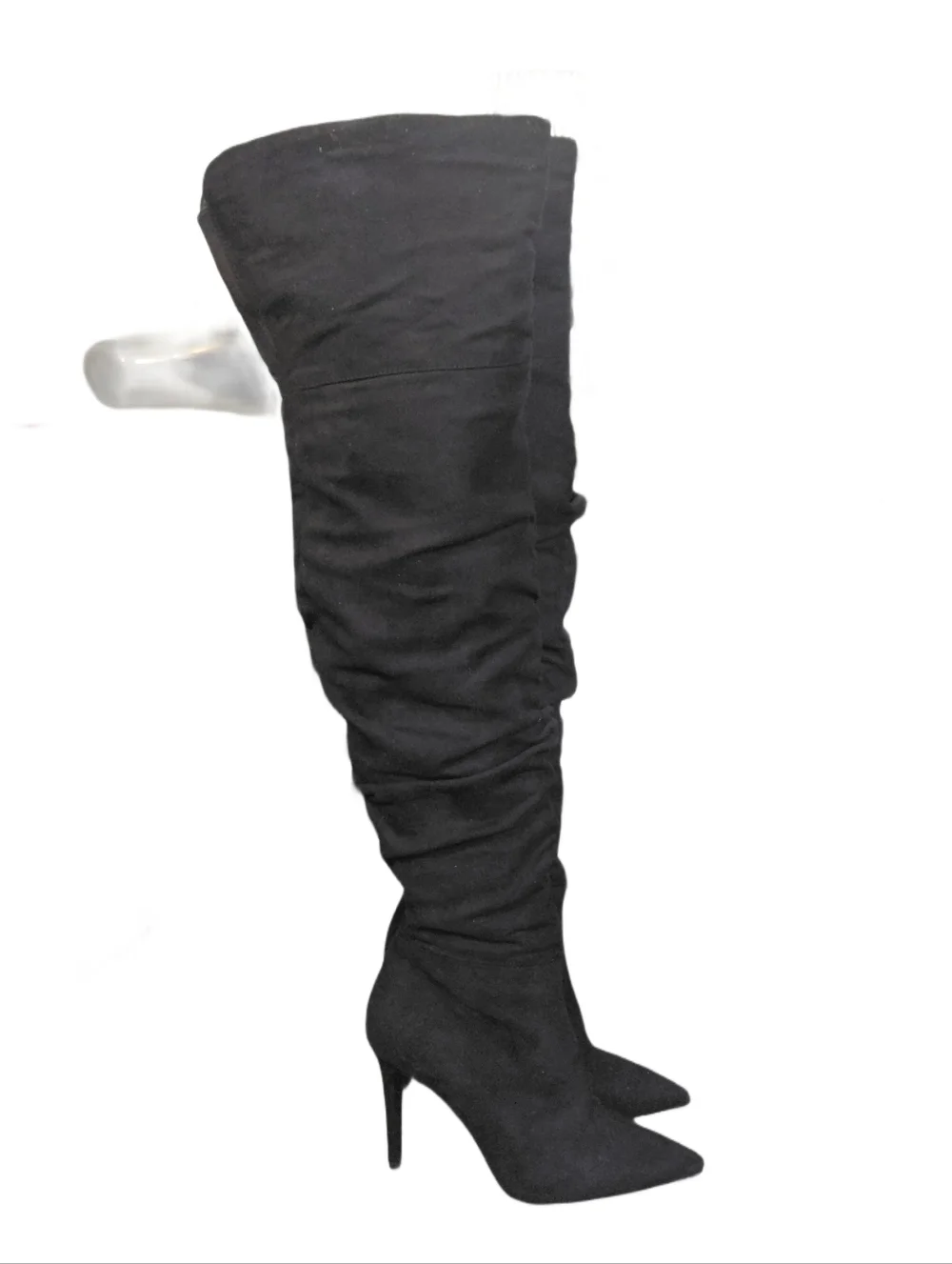 Jessica Simpson Black Suede Over-the-Knee Pointed Toe Boots Size 6.5